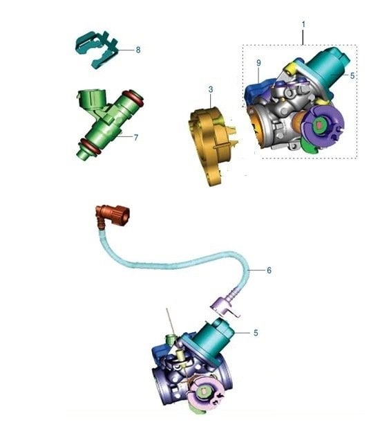 DOMİNAR 400 ENJEKSİYON SİSTEMİ AKSAMLARI (lütfen resmi tıklayın)