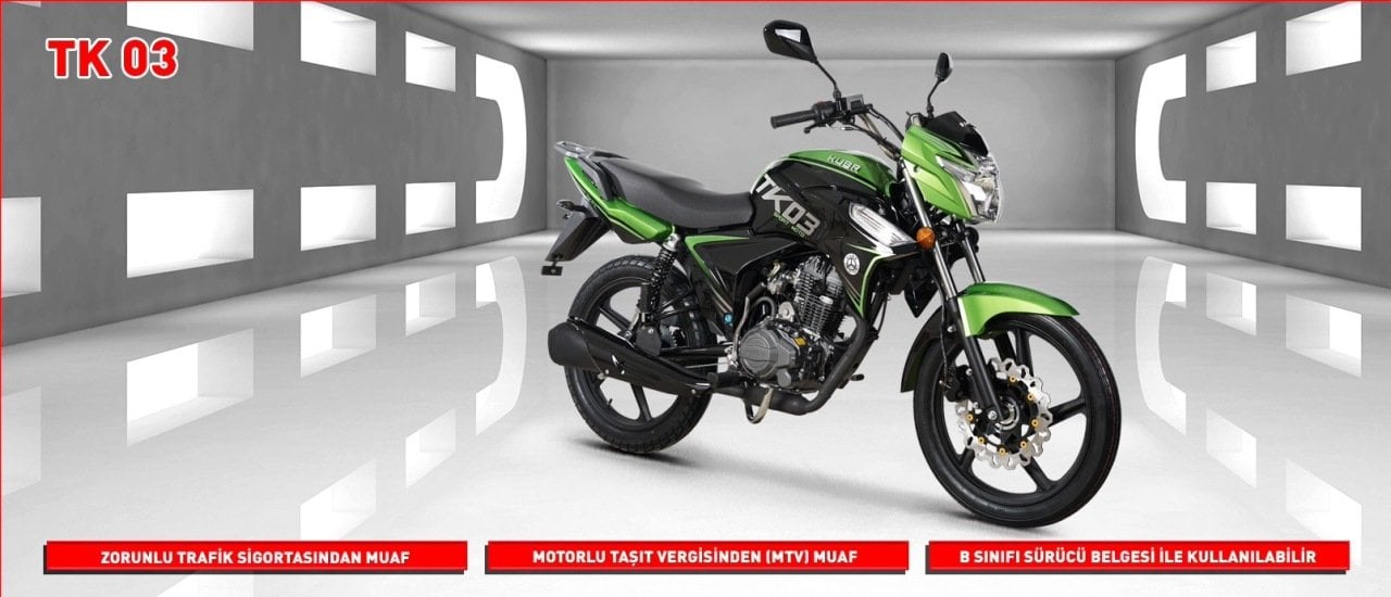KUBA TK-03 (125 cc yükseltilmiş 50 cc ) sigorta,vergi yok