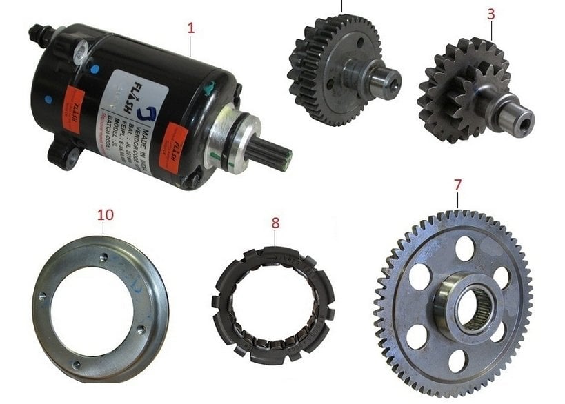 PULSAR 200NS MARŞ MOTORU AKSAMI (lütfen resmi tıklayın)