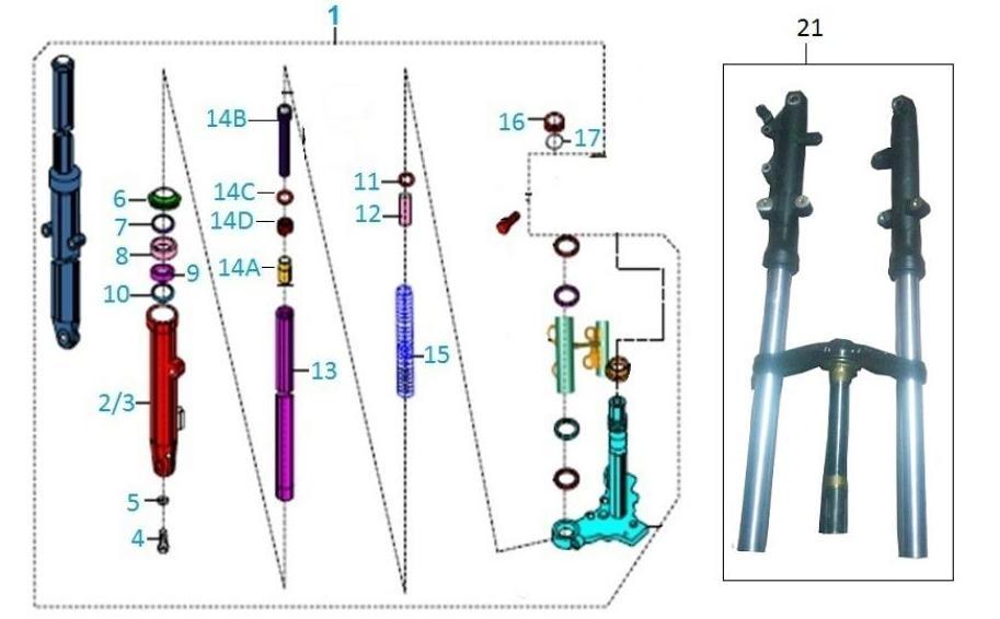 PULSAR 200NS AMORTİSÖR AKSAMI (lütfen resmi tıklayın)