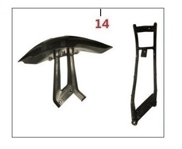 PULSAR 200NS ÇAMURLUK KOMPLE ARKA