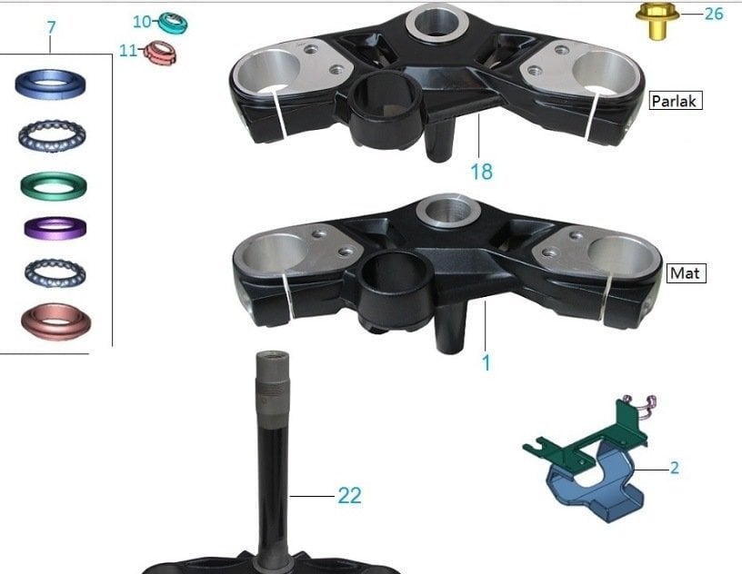 PULSAR 200NS DİREKSİYON MİLİ AKSAMI (lütfen resmi tıklayın)